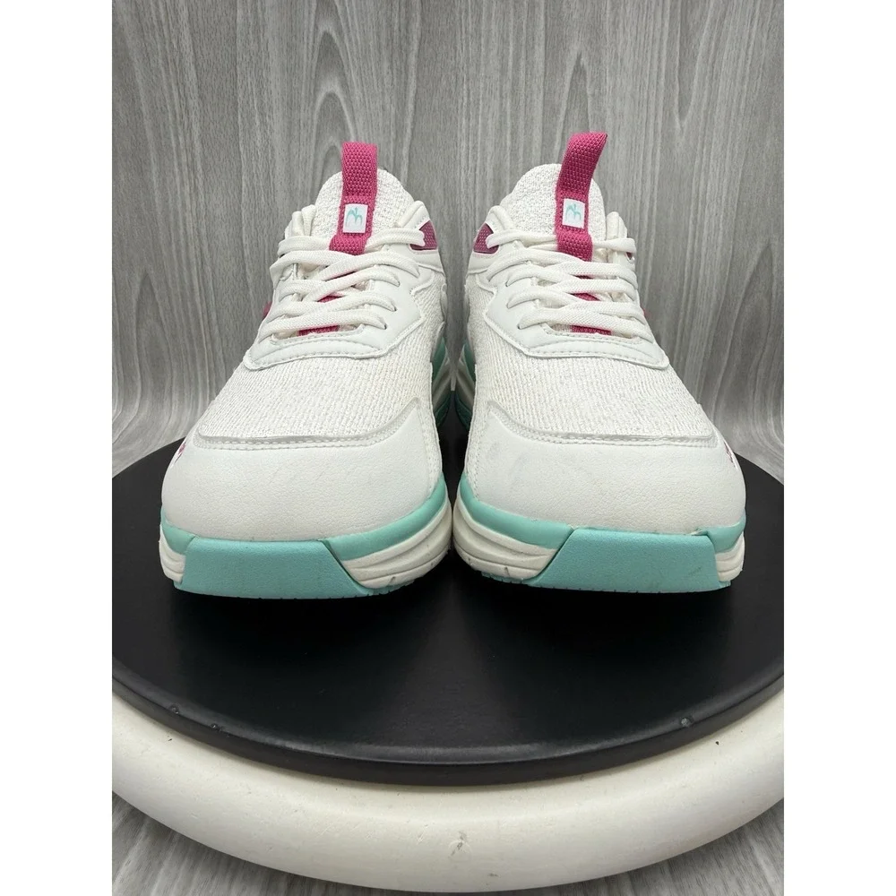 Gravity Defyer Energiya Womens Sz 8 White Pink Ortho Comfort Shoes TB9037FWP-W